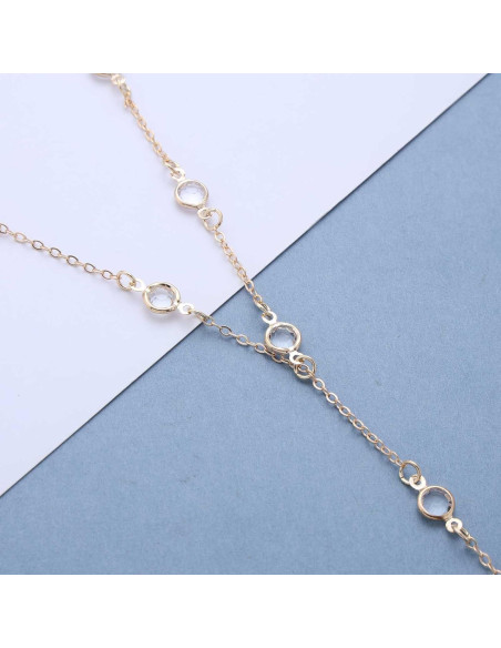 Cadena de Tobillo Andelaisi Boho CZ Ajustable para Mujeres Cadena de Tobillo Andelaisi Boho CZ Ajustable para Mujeres