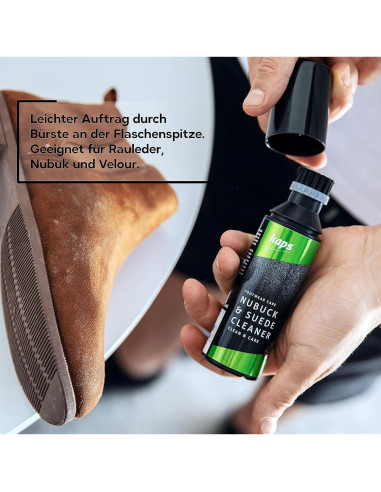 Limpiador de Nubuck y Ante Kaps 75 ml con Cepillo Aplicador