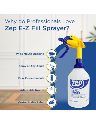 Pulverizador Profesional Zep E-Z Fill 0.94L - Caja de 8