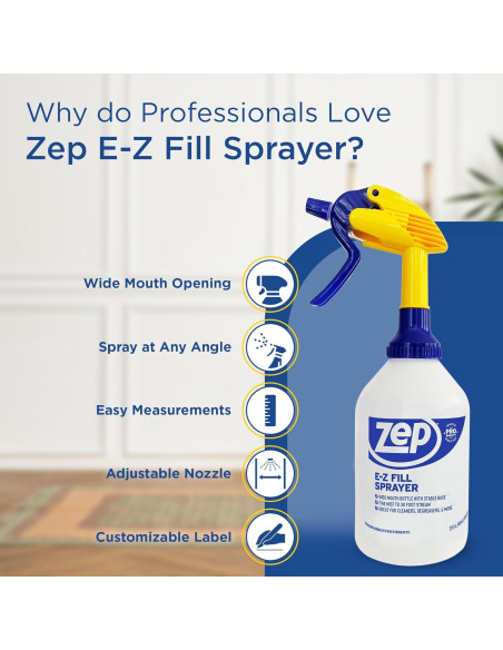Pulverizador Profesional Zep E-Z Fill 0.94L - Caja de 8 Pulverizador Profesional Zep E-Z Fill 0.94L - Caja de 8