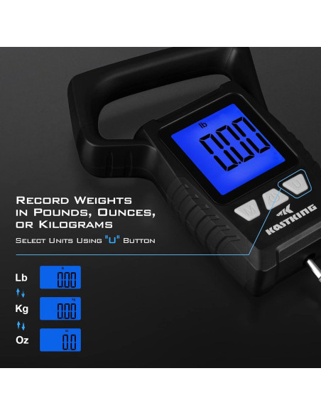 Balanza Digital Flotante KastKing WideView 110lb (49.9kg) Balanza Digital Flotante KastKing WideView 110lb (49.9kg)