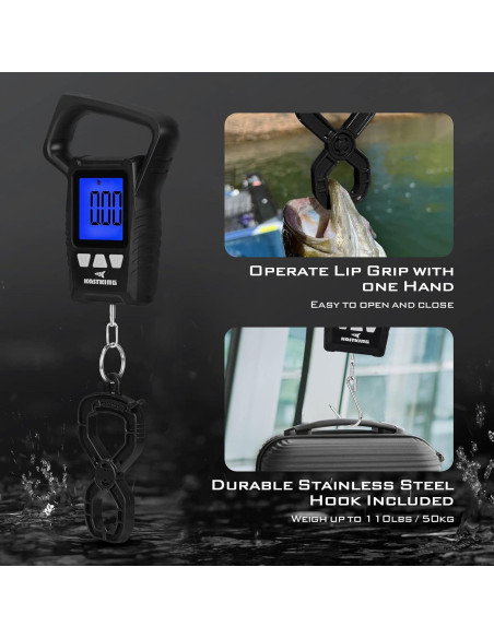 Balanza Digital Flotante KastKing WideView 110lb (49.9kg) Balanza Digital Flotante KastKing WideView 110lb (49.9kg)
