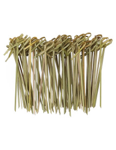 100 Palillos de Bambú Natural 11.94 cm KTOJOY para Aperitivos