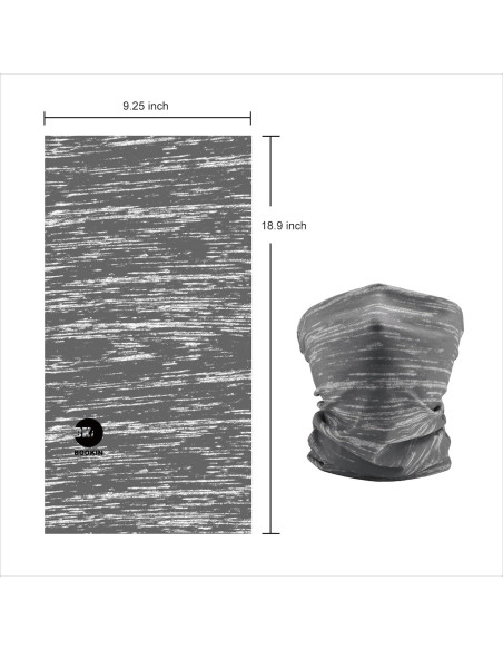 Cubierta de cara tipo bufanda Gris - Protección solar y viento Cubierta de cara tipo bufanda Gris - Protección solar y viento