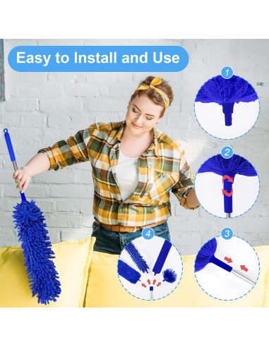 Kit de Limpieza Duraone 5 en 1 con Polo Extensible 254 cm