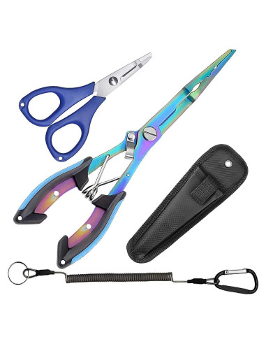 Kit de Herramientas de Pesca Abodadventures Elite2 - Alicates y Tijeras