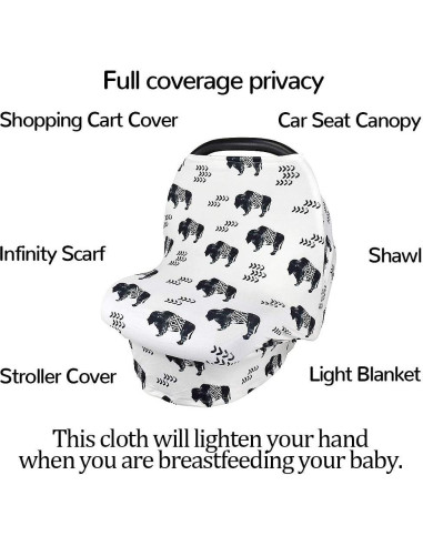 Cubre Asiento de Coche Buffalo para Bebés - Multiuso y Suave