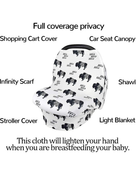 Cubre Asiento de Coche Buffalo para Bebés - Multiuso y Suave Cubre Asiento de Coche Buffalo para Bebés - Multiuso y Suave