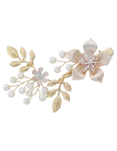 Clip de Cabello de Boda Suandsu - Horquilla Elegante 8.4x6.9cm