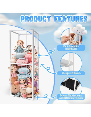 Organizador de Juguetes EULXSUD PVC 149.86cm para Peluches