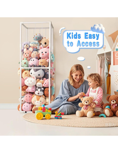 Organizador de Juguetes EULXSUD PVC 149.86cm para Peluches Organizador de Juguetes EULXSUD PVC 149.86cm para Peluches
