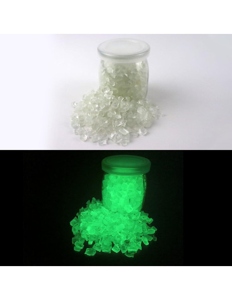 Vidrio Luminiscente Triturado LePe 454g 3-20mm Brillo Verde Vidrio Luminiscente Triturado LePe 454g 3-20mm Brillo Verde