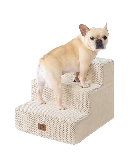 Escalera para Perros EHEYCIGA 3 Pasos Beige 34.3 cm Antideslizante Escalera para Perros EHEYCIGA 3 Pasos Beige 34.3 cm Antideslizante