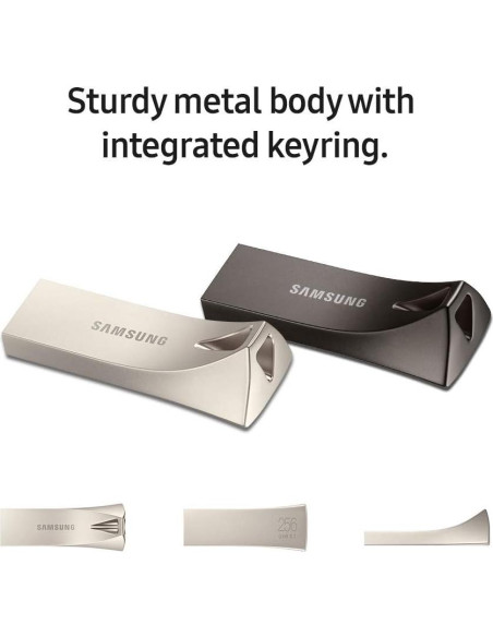 Samsung BAR Plus 64GB USB 3.1 Flash Drive 300MB/s Gris Samsung BAR Plus 64GB USB 3.1 Flash Drive 300MB/s Gris