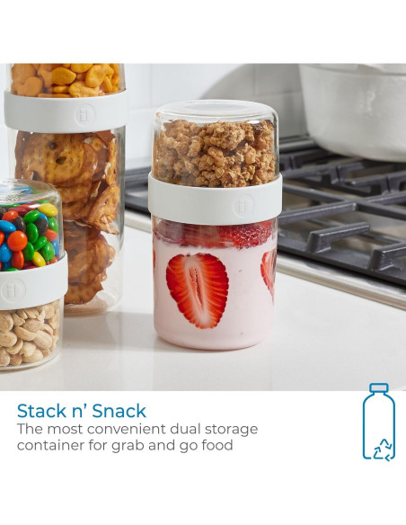 Recipiente de Almacenamiento Mediano iDesign Stack n' Snack 0.85L Recipiente de Almacenamiento Mediano iDesign Stack n' Snack 0.85L