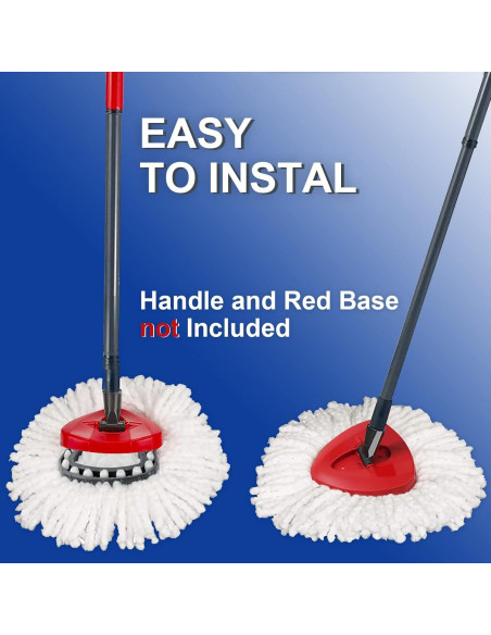 Cabeza de Mop Reemplazo HiBaBy 4 Pack Microfibra EasyWring Cabeza de Mop Reemplazo HiBaBy 4 Pack Microfibra EasyWring