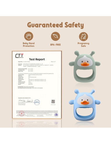 Set de 2 Mitones de Dentición para Bebés Silicona Grado Alimenticio