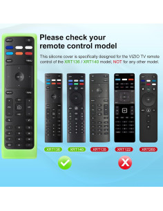Funda de Silicona Verde para Control Remoto Vizio XRT136/XRT140 2