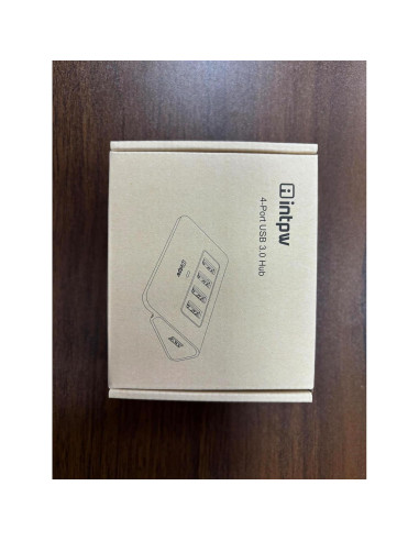 Hub USB 3.0 4 Puertos Aluminio Intpw 5Gbps para Laptop