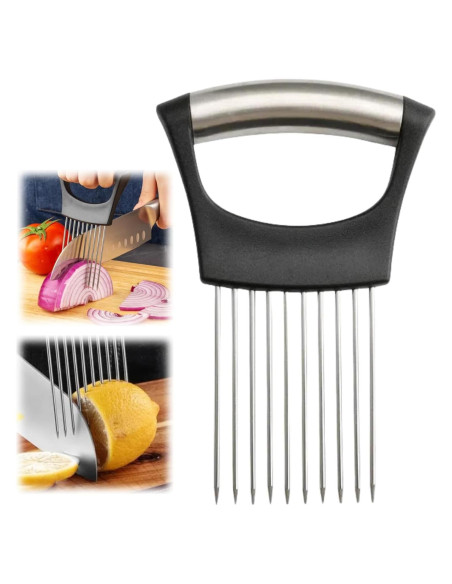 Cortador de Cebolla Sueea de Acero Inoxidable, 1 PCS Cortador de Cebolla Sueea de Acero Inoxidable, 1 PCS