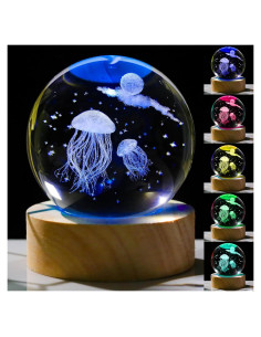 Bola de Cristal 3D Medusa 6 cm - Regalo Decorativo para Amigas