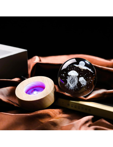 Bola de Cristal 3D Medusa 6 cm - Regalo Decorativo para Amigas