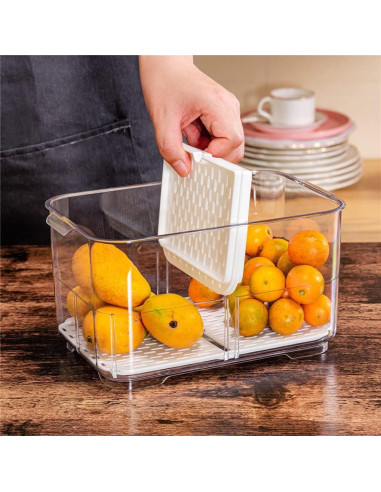 Contenedor de Almacenamiento SANNO para Frutas y Verduras 2800 ml