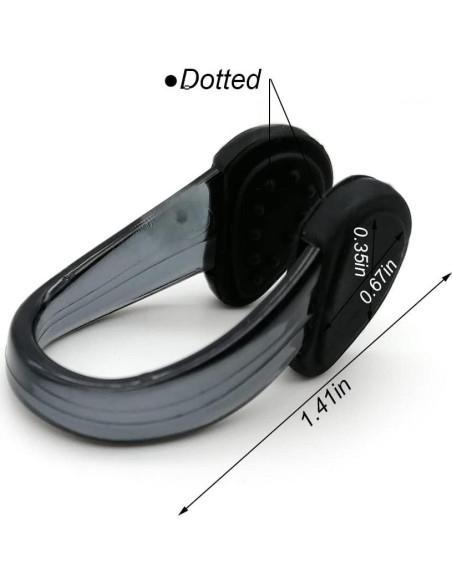 Juego de 4 Clips Nasales Yundo para Natación y Buceo - Negro Juego de 4 Clips Nasales Yundo para Natación y Buceo - Negro
