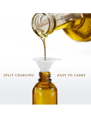 4 Botellas de Spray de Vidrio Ámbar 60ml GIVAMEIHF con Accesorios