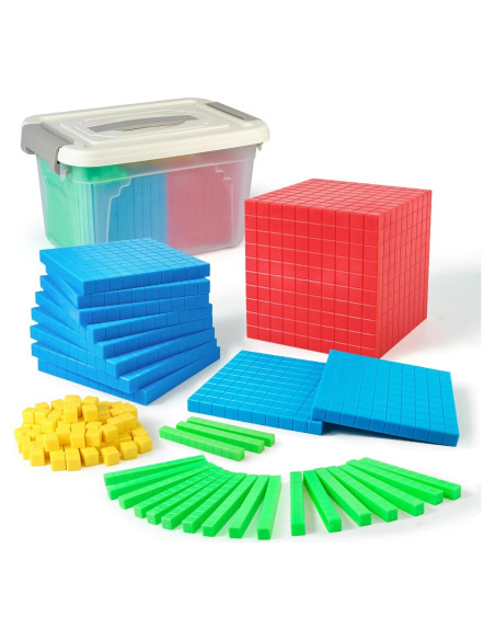 Juego de Bloques de Base Diez TH - Manipulativos Matemáticos Juego de Bloques de Base Diez TH - Manipulativos Matemáticos