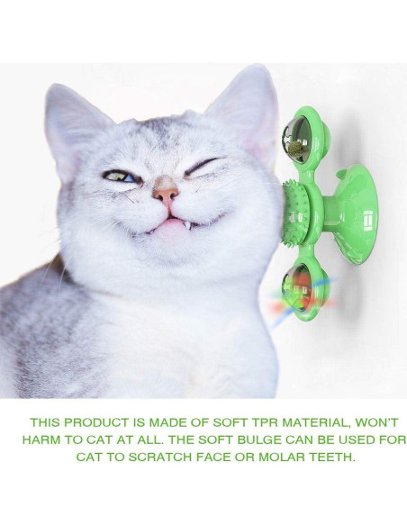 Juguete Interactivo para Gatos GBSYU con Bola LED y Hierba Gatera Juguete Interactivo para Gatos GBSYU con Bola LED y Hierba Gatera