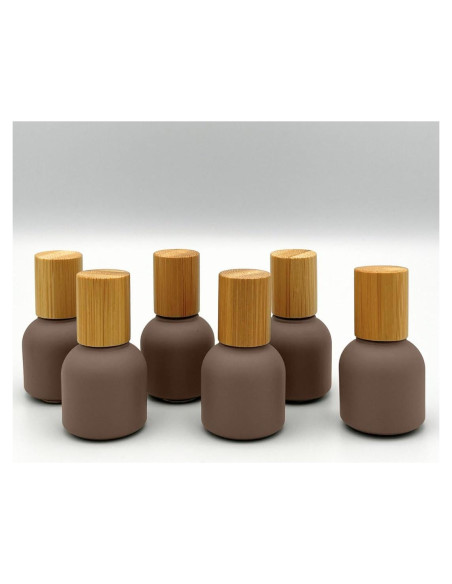 Botellas de Rodillo de Vidrio NatuRoller 10ml con Tapa de Bambú Botellas de Rodillo de Vidrio NatuRoller 10ml con Tapa de Bambú