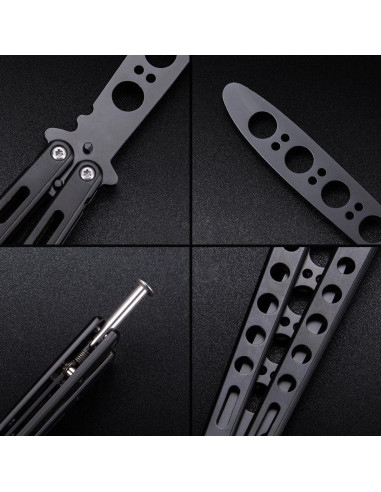 Cuchillo Mariposa Entrenador Grand Way K10 Negro 23 cm