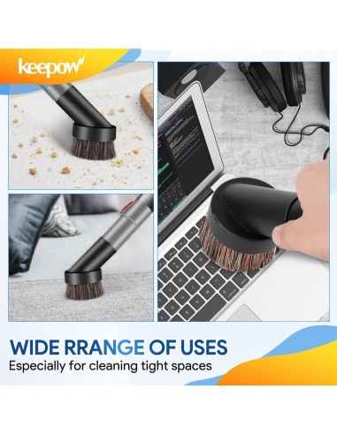 Accesorio de cepillo de aspiradora KEEPOW 25mm pelo de caballo