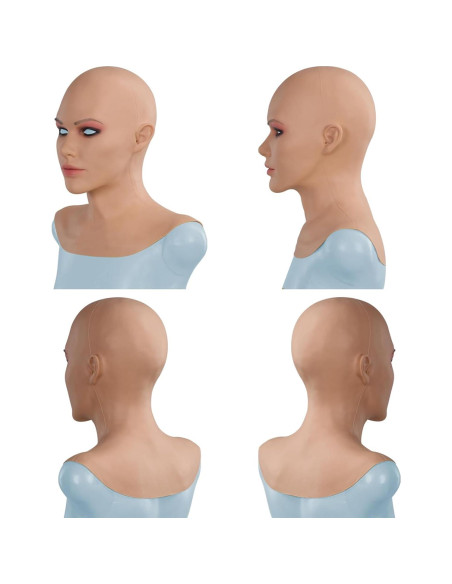 Máscara de Silicona Realista para Mujer LCUPPON Beige Máscara de Silicona Realista para Mujer LCUPPON Beige