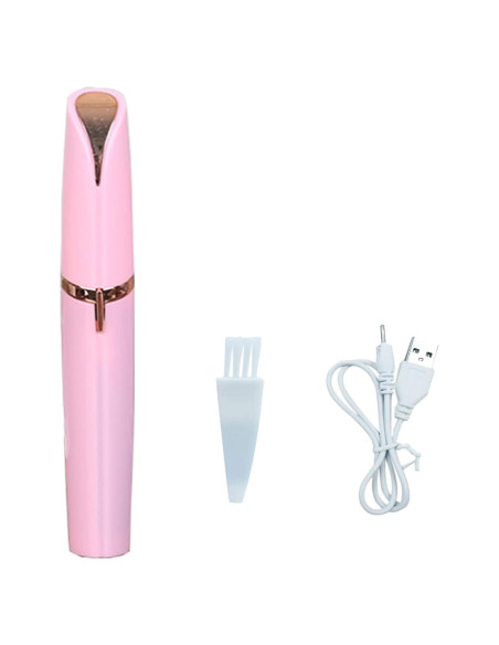 Recortador de Cejas Eléctrico CaoXiong USB Recargable Rosa Recortador de Cejas Eléctrico CaoXiong USB Recargable Rosa