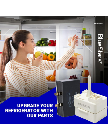 Relé de Arranque Compresor Refrigerador BlueStars W10613606 Relé de Arranque Compresor Refrigerador BlueStars W10613606