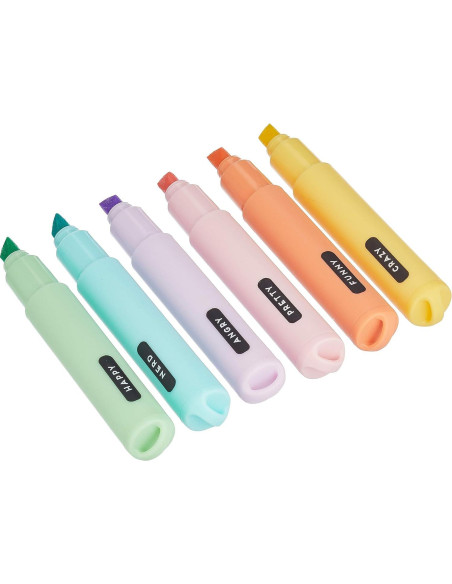 Conjunto de 6 Mini Marcadores Fluorescentes Legami Pastel Conjunto de 6 Mini Marcadores Fluorescentes Legami Pastel