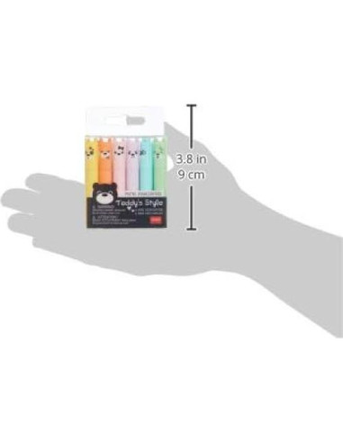 Conjunto de 6 Mini Marcadores Fluorescentes Legami Pastel