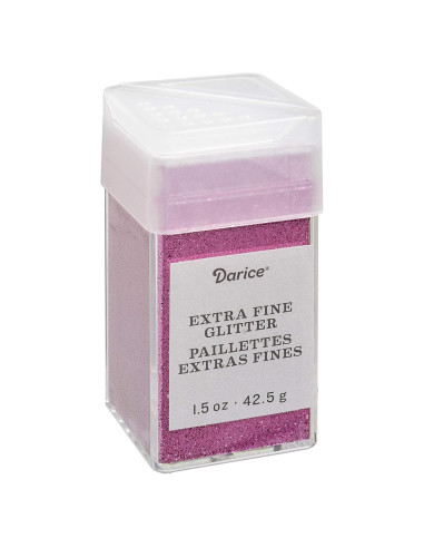 Glitter Extra Fino Rosa Frambuesa Darice 42.52 g para Manualidades