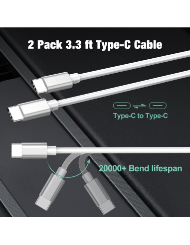 Cargador de Coche USB C Rápido 40W Cluvox Doble Puerto 20W