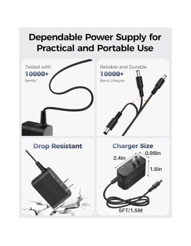 Adaptador de Corriente 12V XHUCHINMAL 1A con 10 Conectores