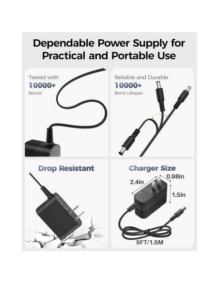Adaptador de Corriente 12V XHUCHINMAL 1A con 10 Conectores Adaptador de Corriente 12V XHUCHINMAL 1A con 10 Conectores