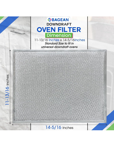Filtro de Grasa Downdraft Bagean 707929 para Estufas Jenn Air - Paquete de 2