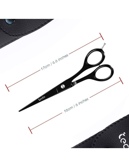 Tijeras de Barbero Tecto 16.8 cm Acero Inoxidable Profesionales Tijeras de Barbero Tecto 16.8 cm Acero Inoxidable Profesionales