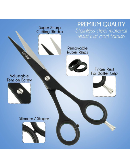 Tijeras de Barbero Tecto 16.8 cm Acero Inoxidable Profesionales Tijeras de Barbero Tecto 16.8 cm Acero Inoxidable Profesionales