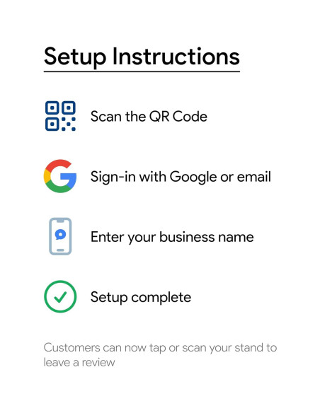 Soporte de Reseñas de Google ProsperQR - NFC y QR, 3 Unidades Soporte de Reseñas de Google ProsperQR - NFC y QR, 3 Unidades
