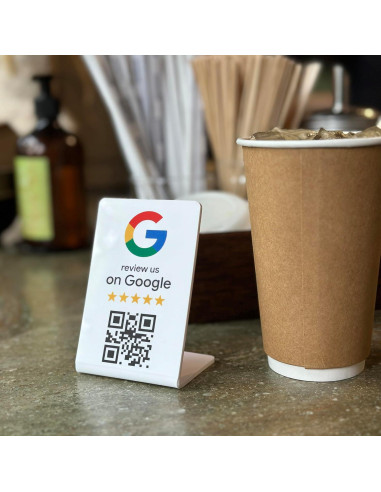 Soporte de Reseñas de Google ProsperQR - NFC y QR, 3 Unidades