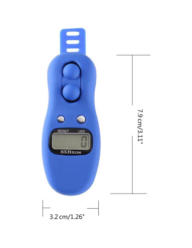 Contador Digital LED Tasbih GMBYLBY 99999 pcs ABS Compacto