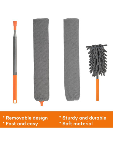 Kit de Limpiadores de Microfibra GOSYCO con Palo Extensible 254cm